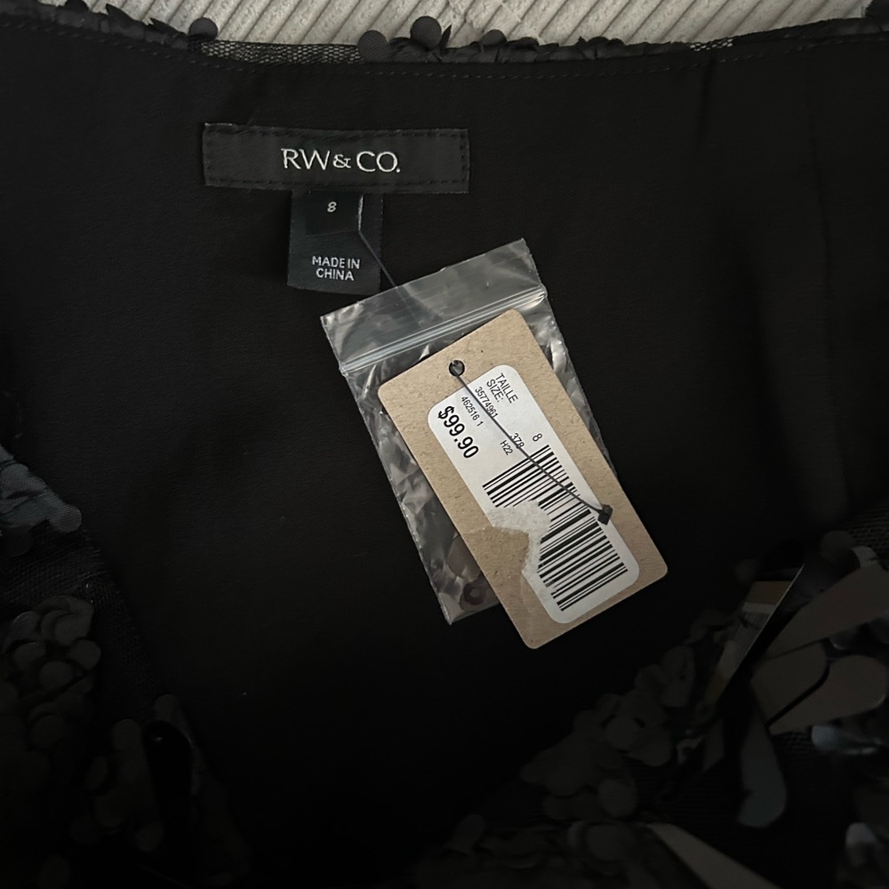 RW&CO. Black Sequin Skirt, NWT - Picture 7 of 7
